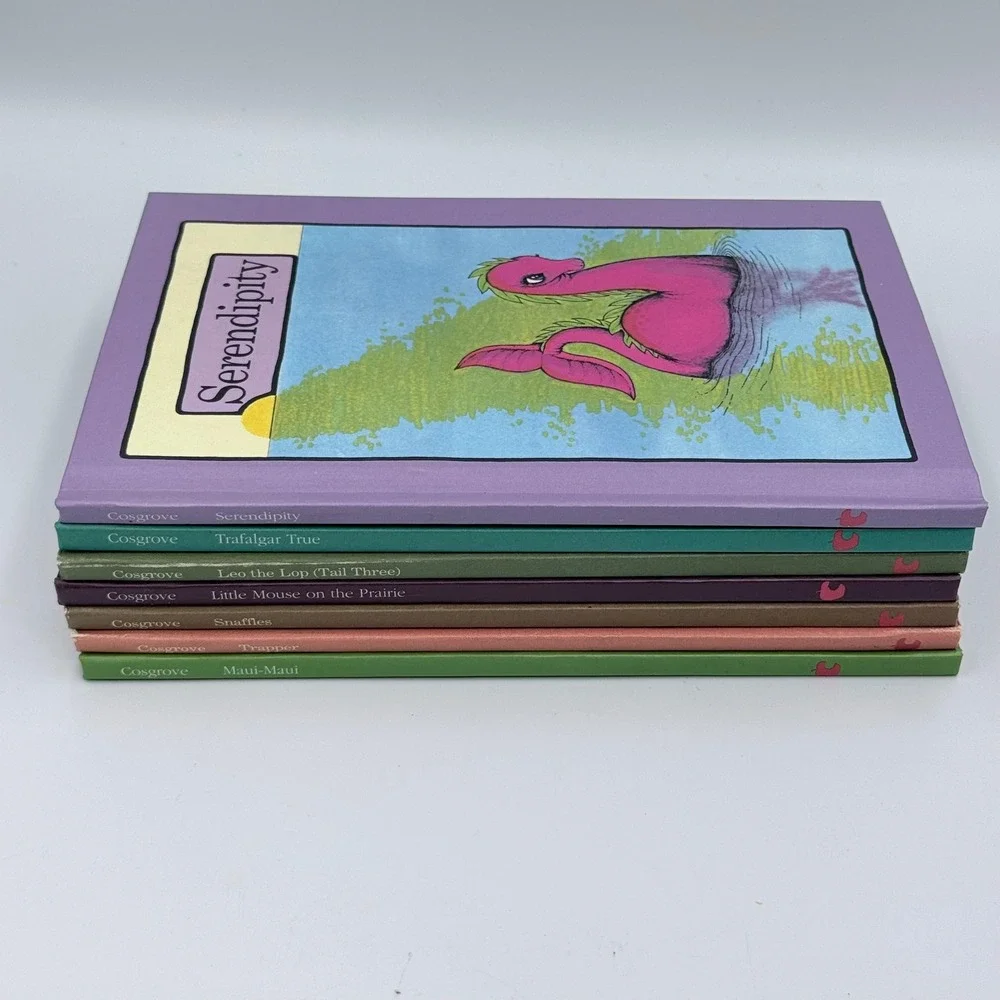 Lot of 7 VTG Serendipity Books Stephen Cosgrove Robin James Hardcover 70s 80s
